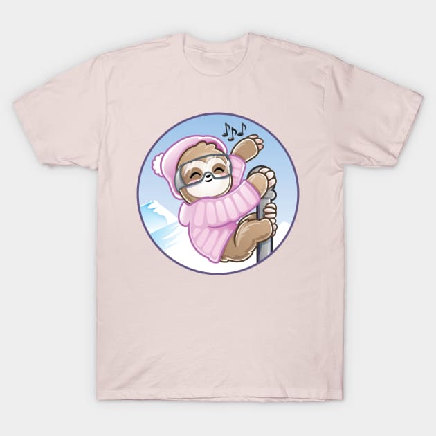 Ski Rave Kid Baby Sloth Dance T-Shirt by PnJ